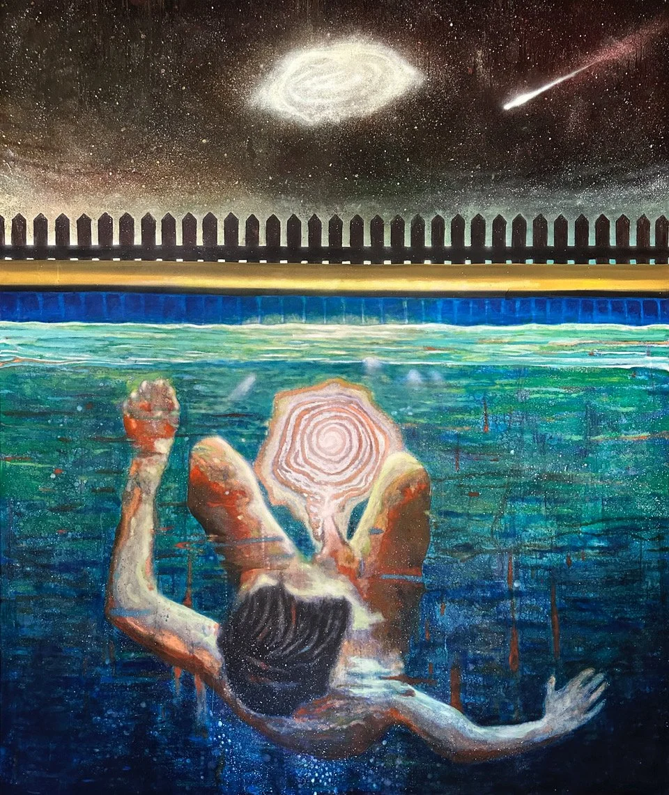 Vintergatan, 2025, olja på duk, 200 x 170 cm