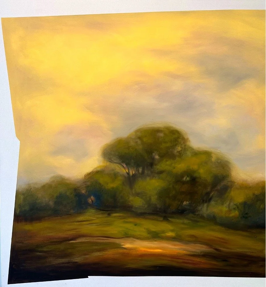 Landskap, olja på duk, 190 x 185 cm