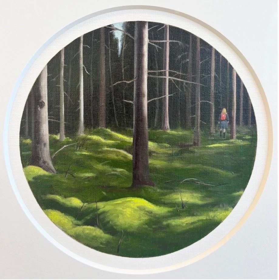Flyttfågeln, 2025, olja på duk, 16 x 16 cm