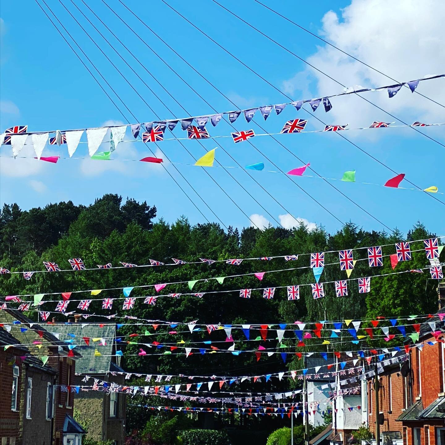 I am loving all these #platinumjubilee street decorations! It&rsquo;s making me feel like I live near the seaside! Well done #aspleyguise