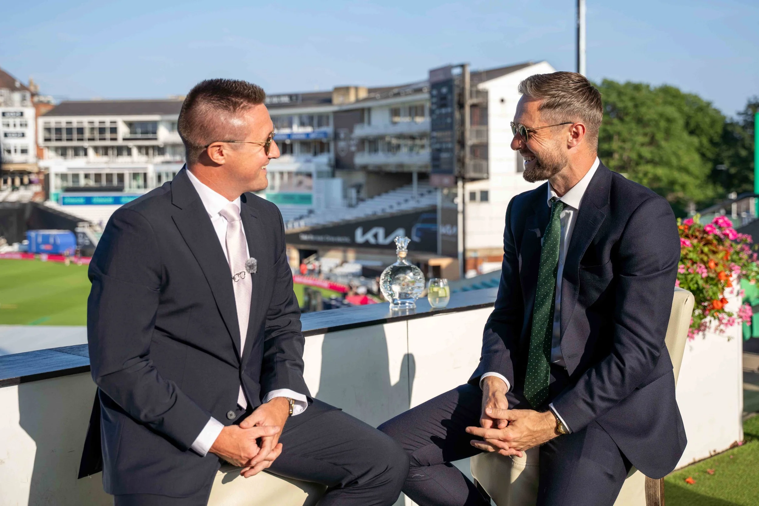 Sports Presenter Matthew Walker Interviews Chris Woakes at The Viceroy 1977 Launch, Kia Oval