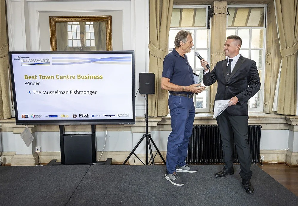 Behind the Mic: Presenter Matthew Walker Hosts the Runnymede Business Awards 2026 at Royal Holloway University of London