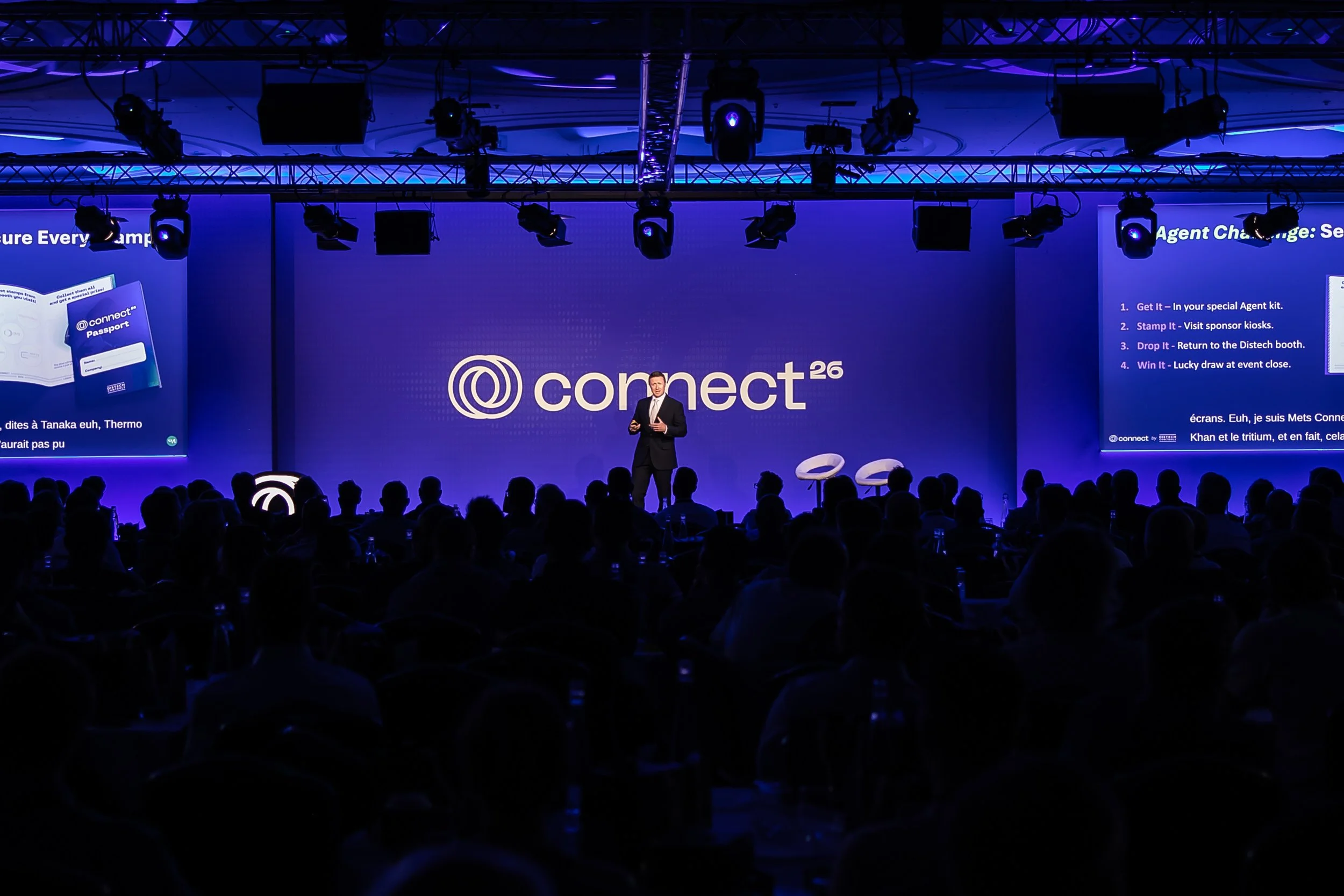 Conference Presenter, Matthew Walker presenting Hosting Connect 2026 for Distech Controls at the Hilton London Metropole