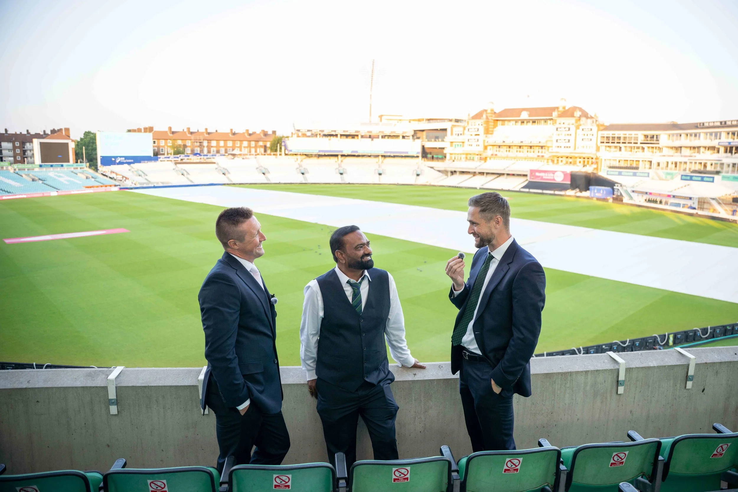 Sports Presenter Matthew Walker Interviews Chris Woakes at The Viceroy 1977 Launch, Kia Oval