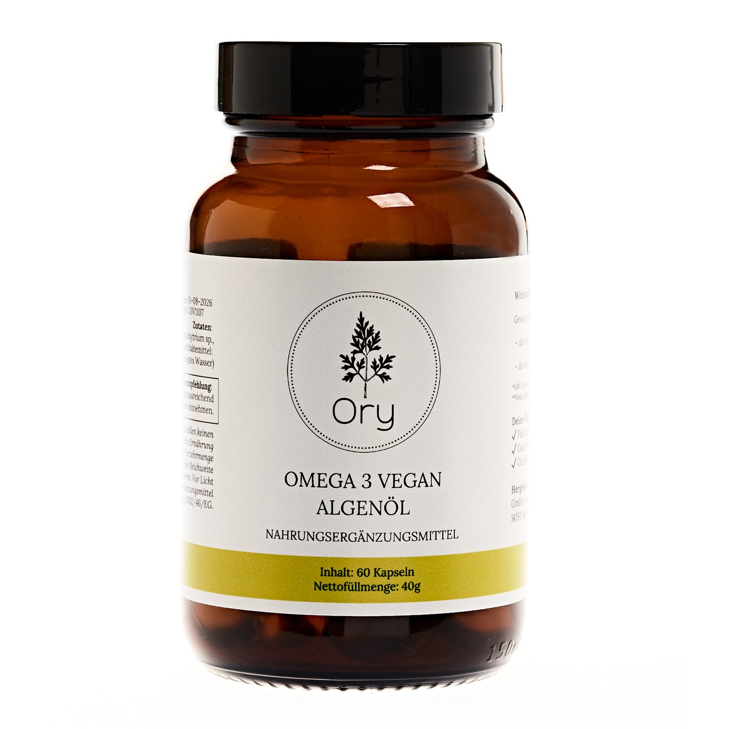 Omega 3 vegan - Nahrungsergänzungsmittel