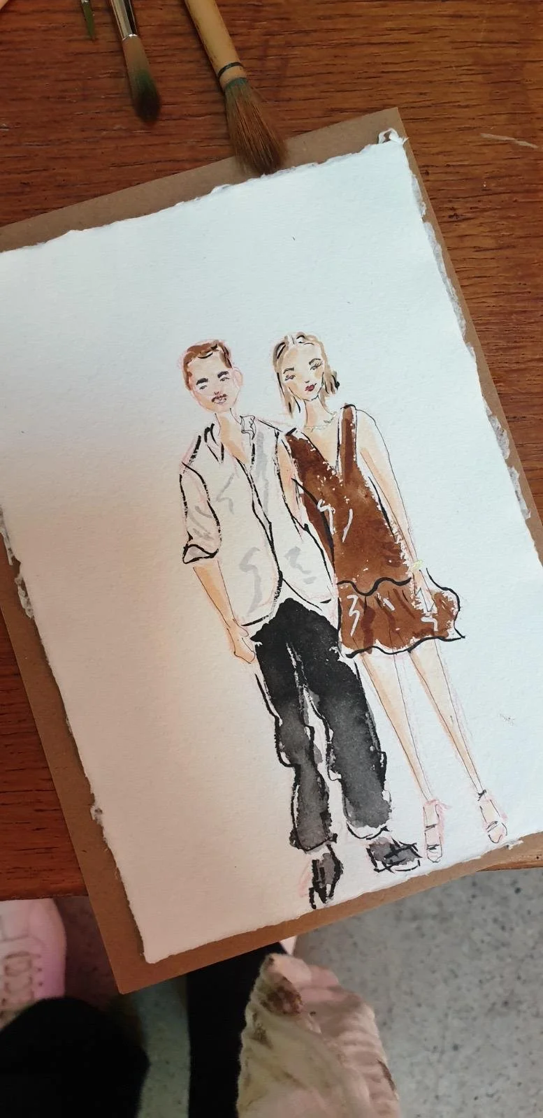 Live Wedding Illustration Wellington Whisky & Wood