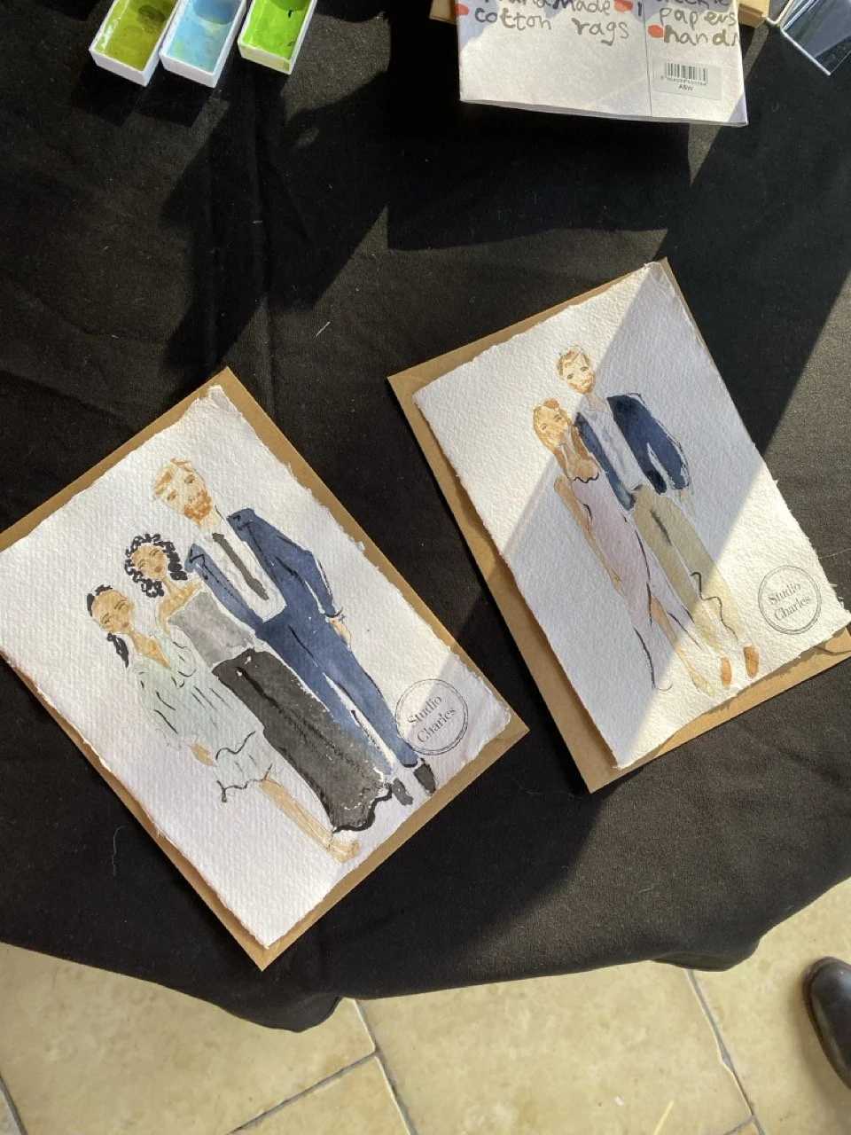 Live wedding illustration Otaki