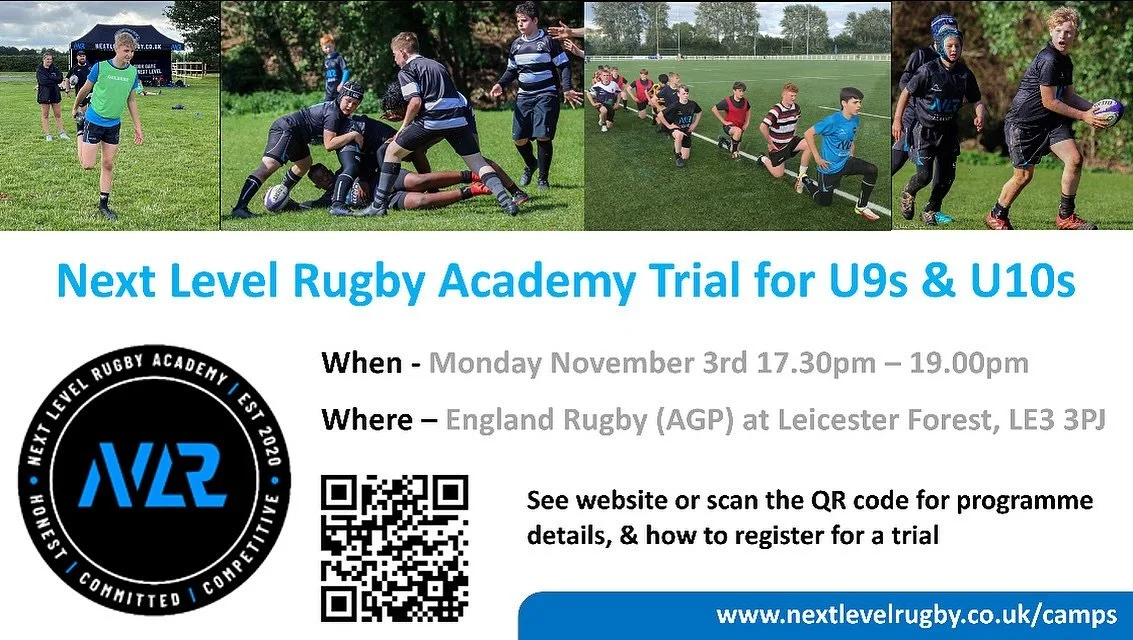 NEW U9s &amp; U10s ACADEMY 🔥 (Trial on Monday 3rd November - 17.30-19.00) ✅

Those who are successful in gaining a place will be invited to join the Academy training programme ✅

The trial and the Academy training each week will take place on Englan
