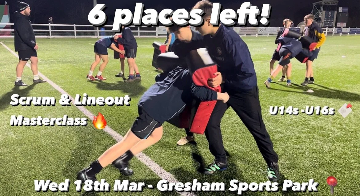 Scrum &amp; Lineout Masterclass 🔥 (6 places left)

U14s-U16s ✅
RFU Level 3 Advanced Coaching ✅
&pound;20 ✅

Register at www.nextlevelrugby.co.uk (link in bio) 🔖

Wed 18th Mar (9pm - 10pm)- Gresham Sports Park📍

FOLLOW FOR MORE 🎯

#talentid #talen