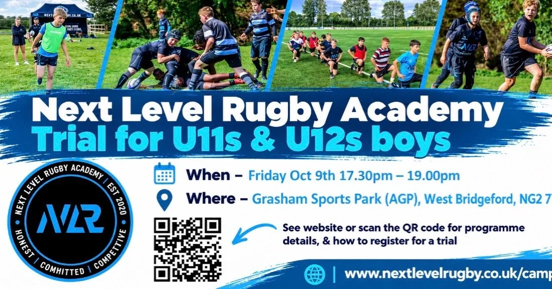 U11s &amp; U12s boys ACADEMY Trial🔥 

Gresham Sports Park, West Bridgeford📍

Friday 9th Oct - 17.30-19.00 🕣

Those who are successful in gaining a place will be invited to join the Academy training programme ✅

The trial and the Academy training e