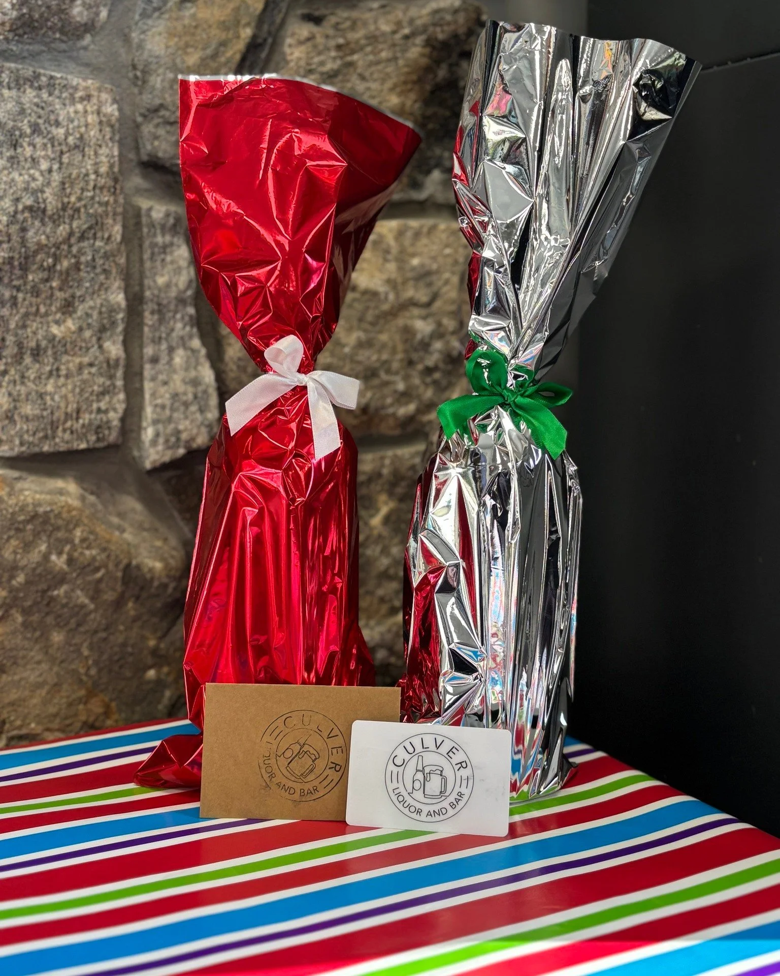 🎁While you are holiday shopping remember Culver Liquor has: 🛒

🍾Free bottle wrapping, gift cards, and gift bags for sale!🛍

⏰Business Hours: 
Sunday 9 am to 5 pm
Monday to Wednesday 9 am to 8 pm
Thursday to Saturday 9 am to 10 pm 

🍺Culver Bar o