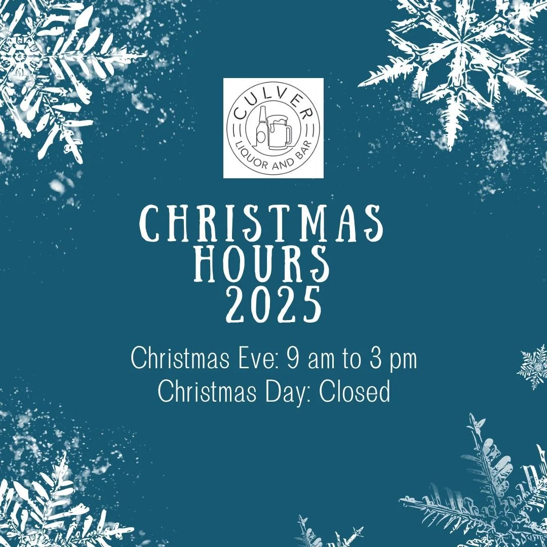 🎄Christmas and Christmas Eve Hours🎅🏽

⏰Business Hours: 
Sunday 9 am to 5 pm
Monday to Wednesday 9 am to 8 pm
Thursday to Saturday 9 am to 10 pm 

🍺Culver Bar opens when a bartender arrives: 
12 pm Monday to Thursday
9 am Friday to Sunday