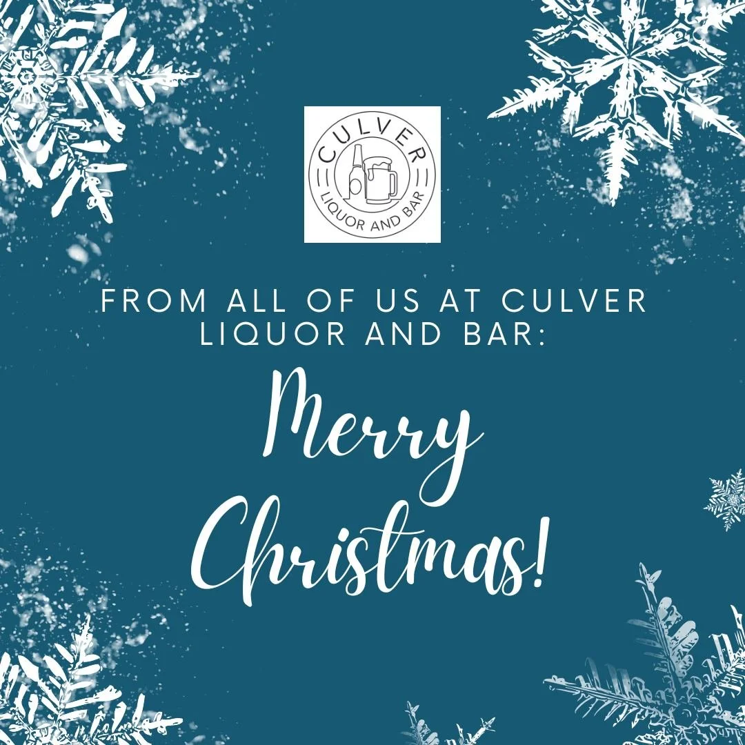 ✨Wishing you a peaceful and wonderful holiday!✨

🎄We are closed today and back to normal hours tomorrow. 🎅

⏰Business Hours: 
Sunday 9 am to 5 pm
Monday to Wednesday 9 am to 8 pm
Thursday to Saturday 9 am to 10 pm 

🍺Culver Bar opens when a barten