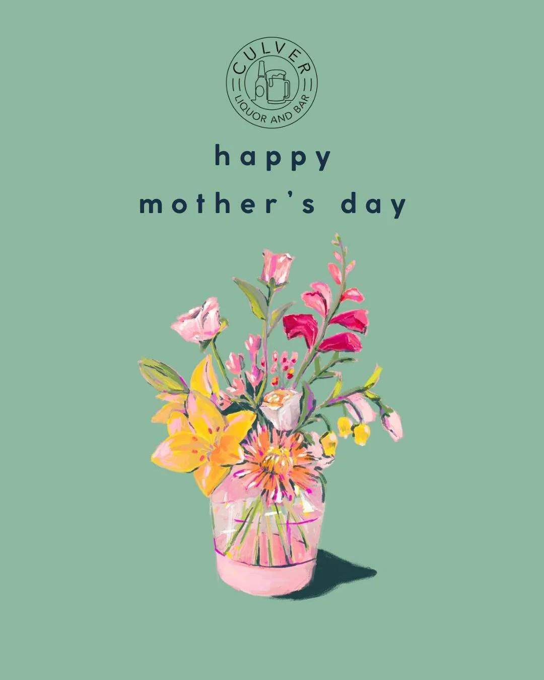 🌸Happy Mother's Day!🌼

We are open normal hours.

⏰Business Hours: 
Sunday 9 am to 5 pm
Monday to Wednesday 9 am to 8 pm
Thursday to Saturday 9 am to 10 pm 

🍺Culver Bar opens when a bartender arrives: 
12 pm Monday to Thursday
9 am Friday to Sund