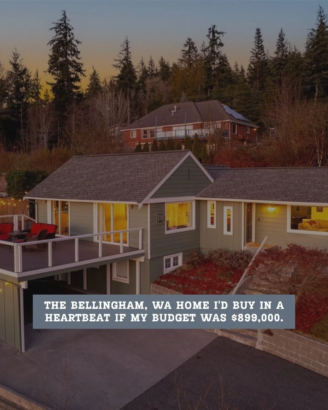 There are homes you scroll past. And then there are homes that make you stop.
This is the one that made me stop. 🌅
Perched on one of Bellingham&rsquo;s most beloved hillsides, this home wakes up every morning to unobstructed Bellingham Bay views. Th