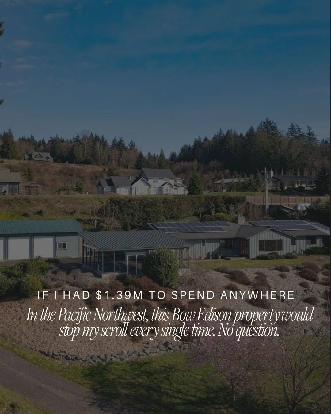 There is something about Bow Edison that slows you down in the best possible way. Comment BOW and my real estate robot 🤖 will send you the listing information. 

🦉This is the part of Whatcom County where the farms are still working, the sunsets sto