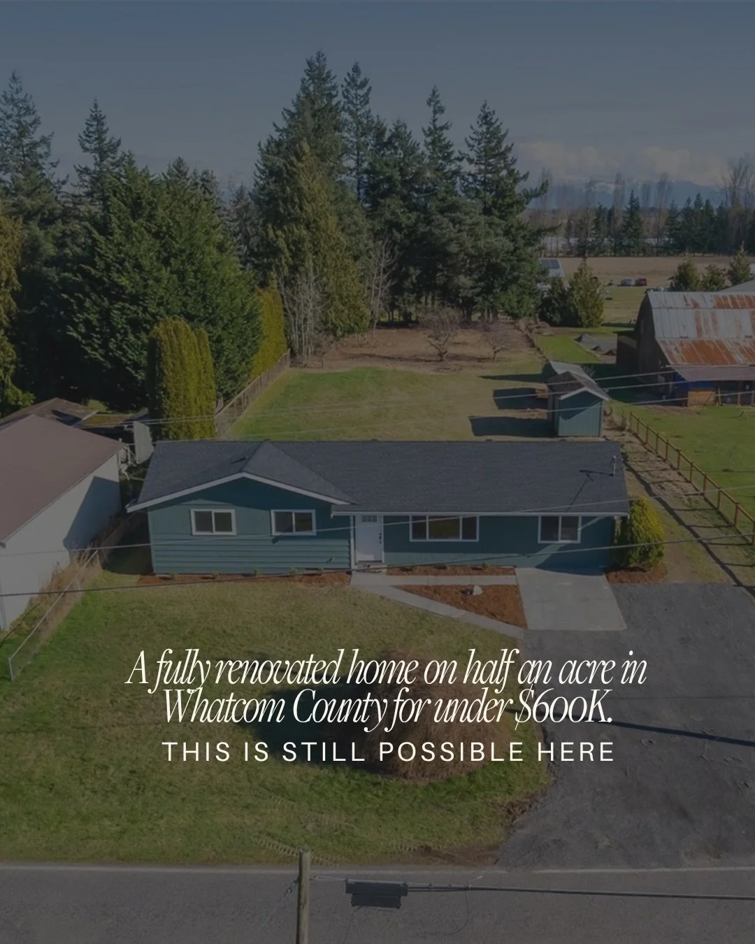 There is something about a renovation done with real intention that you can feel the moment you walk in the door. This single-level home is perfectly tucked between Ferndale, Lynden, and Custer, the Whatcom County trifecta, and it is exactly that. Br
