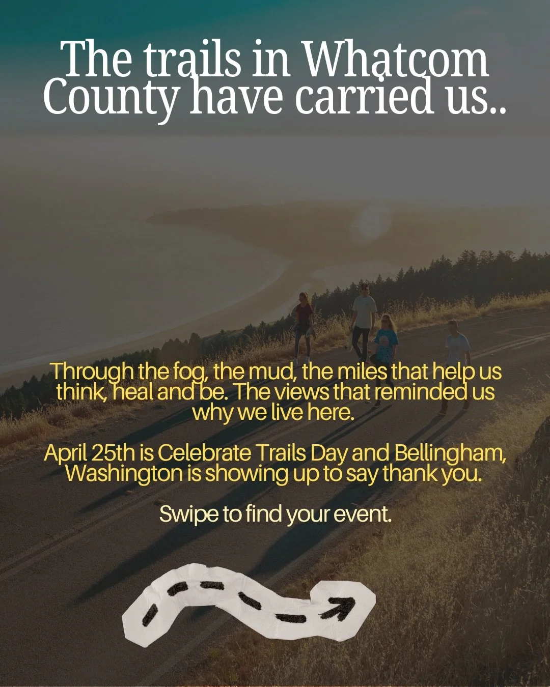 🥾These trails have given us so much. The morning that cleared our head. The walk that turned into a conversation we needed. The view that made us stop and just breathe. 🌲

April 25th is Celebrate Trails Day and Whatcom County is showing up. Walks, 