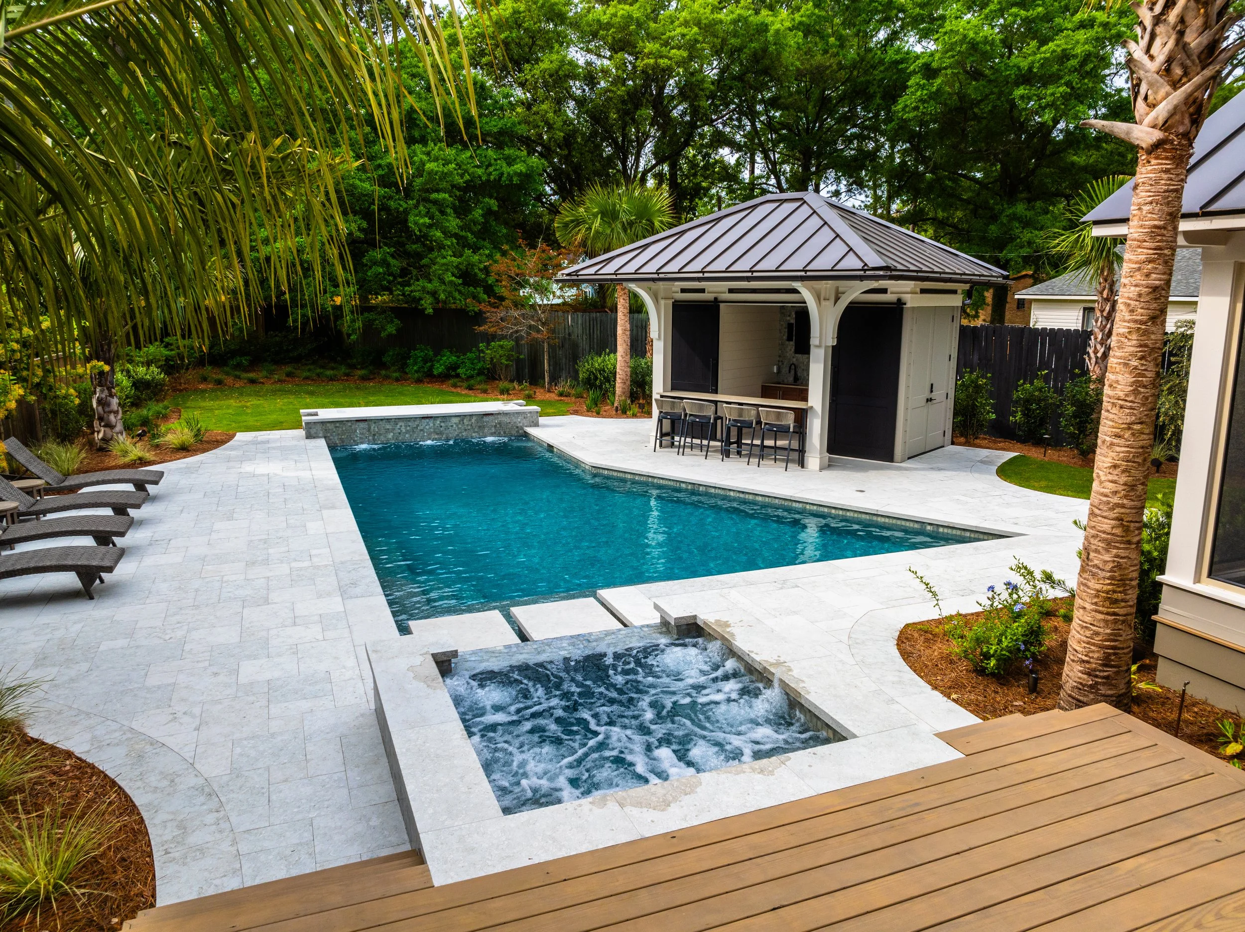 New Pool Construction — Meadows Pool and Spa, Johns Island, SC