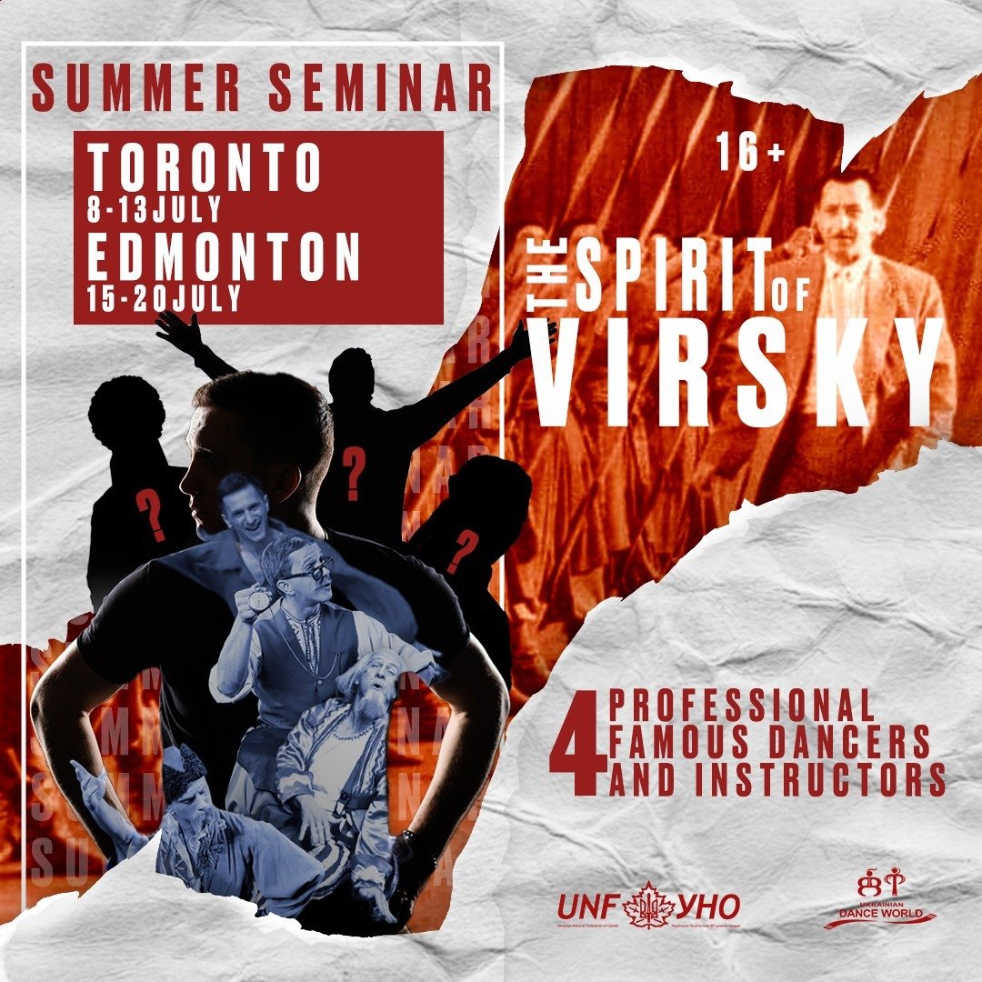 Imagine how much you will learn! 🤩 
.
The chance to dance with 4 Virsky dancers? That's not gonna happen very often.
.
Still spots available for both Toronto and Edmonton workshops.
.
Send an email to ukrdanceworld@gmail.com for more info or to regi