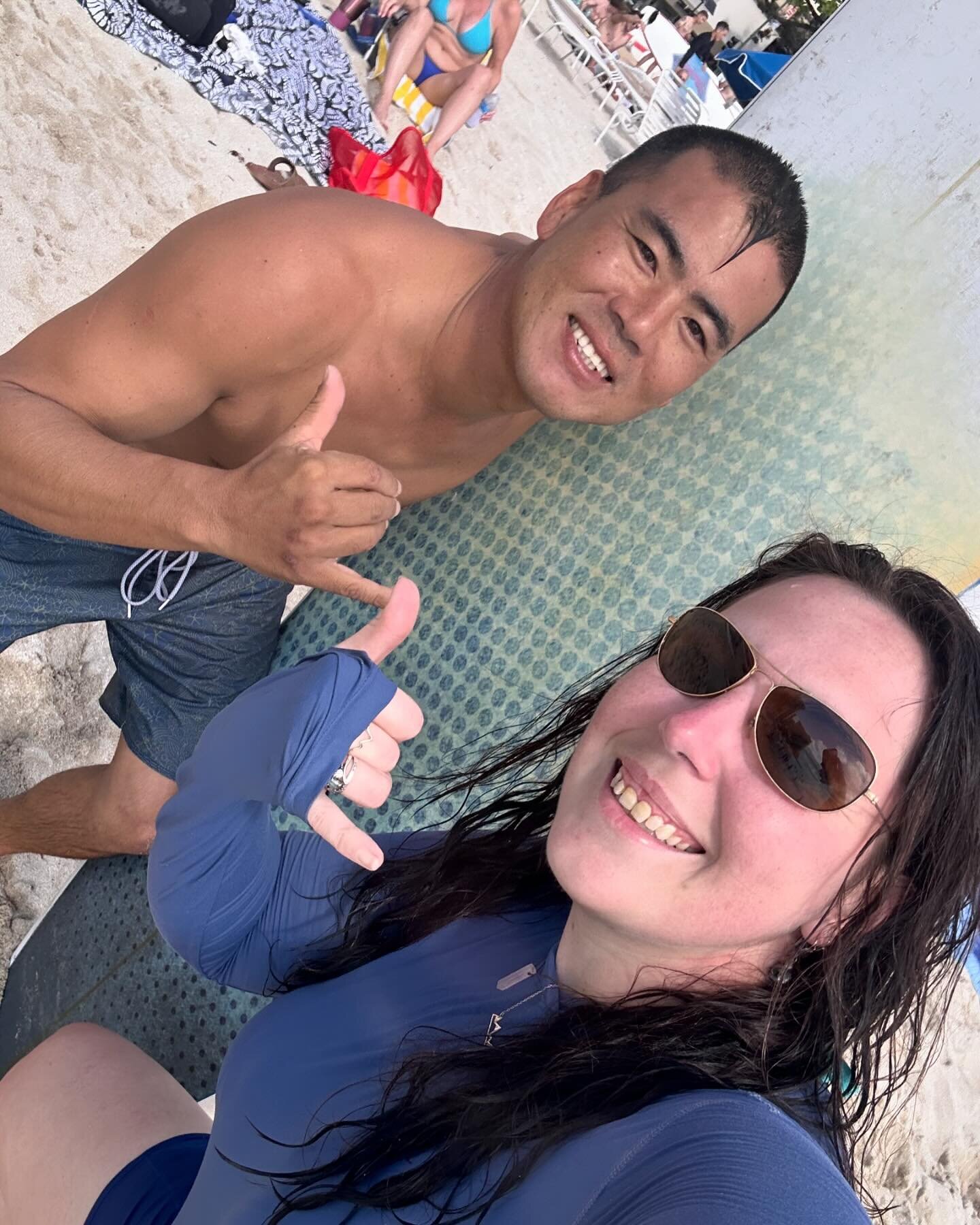 The day I learn how to surf! And I&rsquo;m actually pretty decent at it, to the point my instructor said he was proud! And also said I was very determined. 

Me? Determined?! lol 

Mahalo, mahalo, mahalo for making my last day here unforgettable @sta