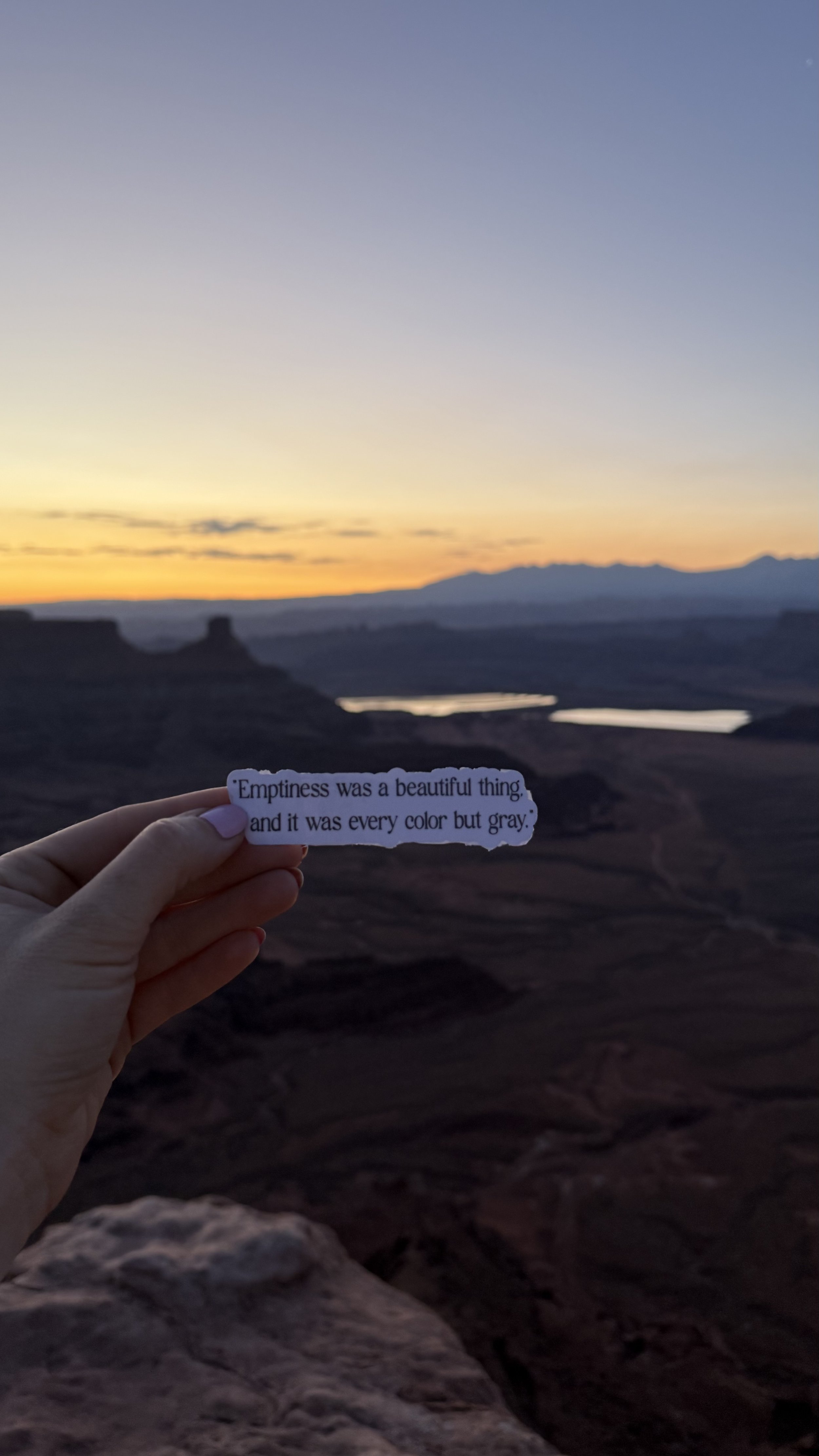 Emptiness was a beautiful thing sticker