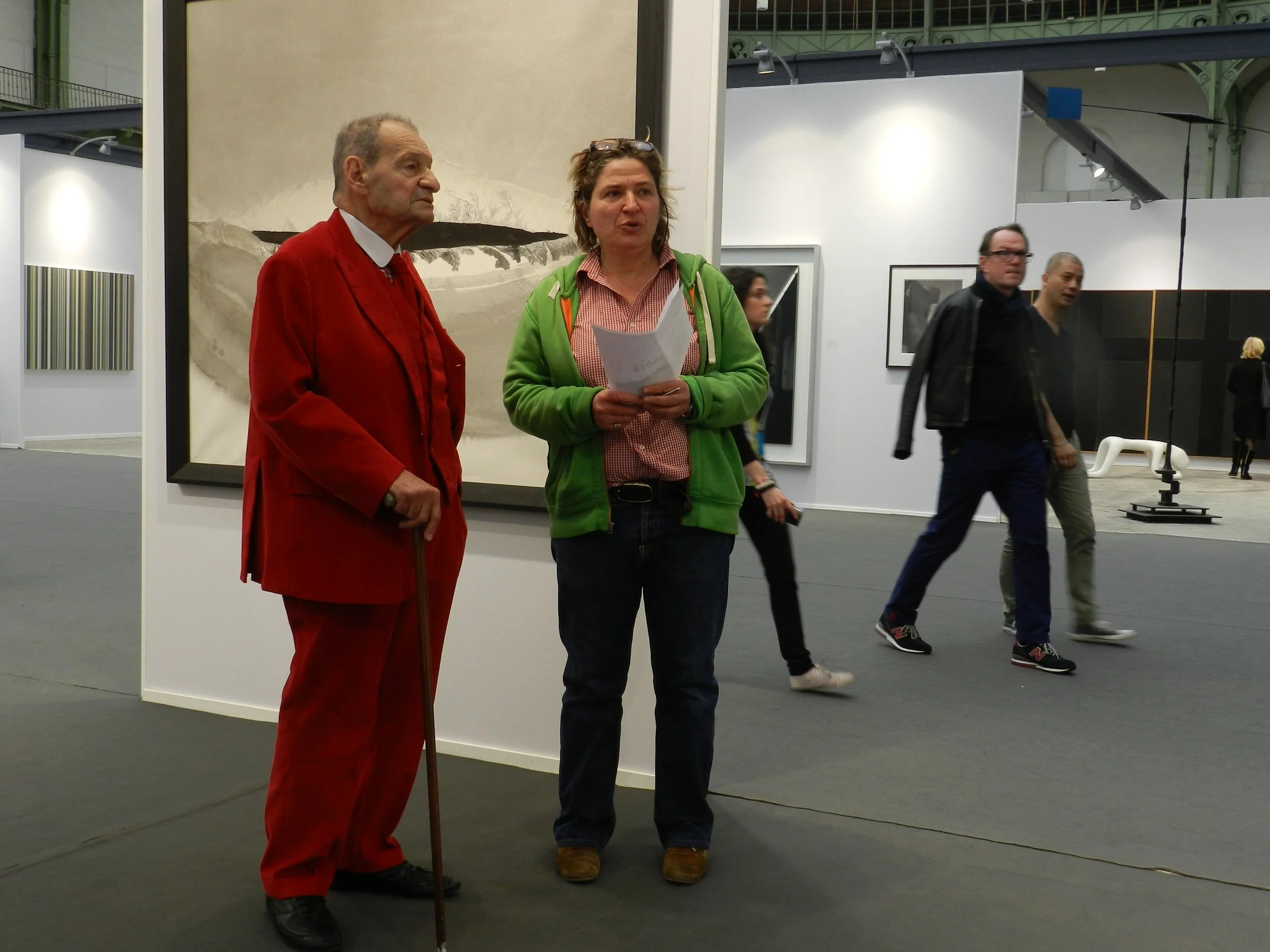 The legendary Claude Bernard at Fiac Art Fair © Lea Lee 
