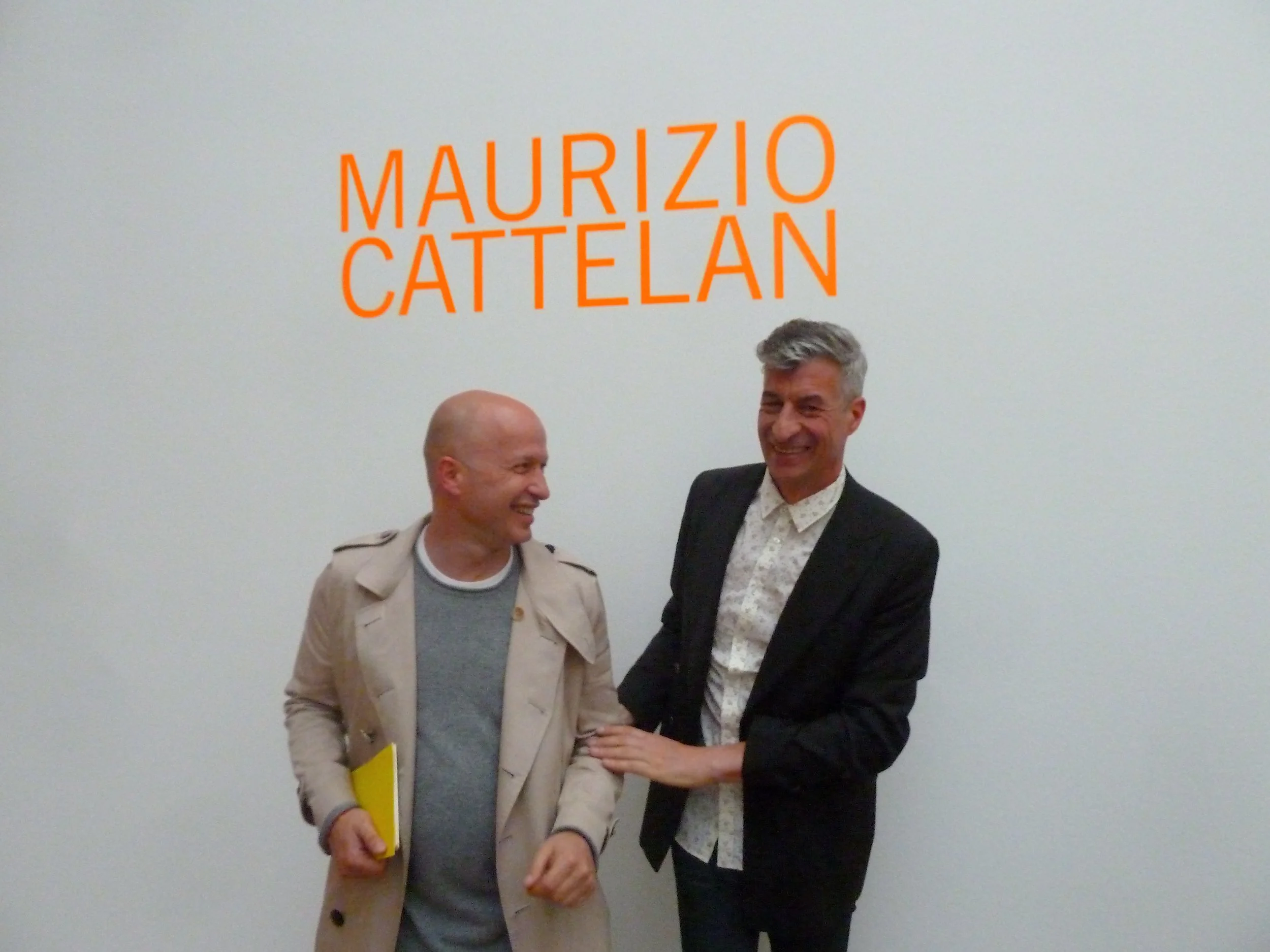 Samuel Keller and Maurizio Cattelan  
© Lea Lee