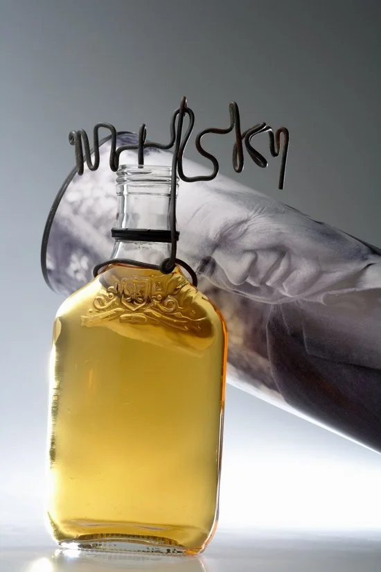 Calder Whisky mobile with Sandy Calder smiling composition © Lea Lee 