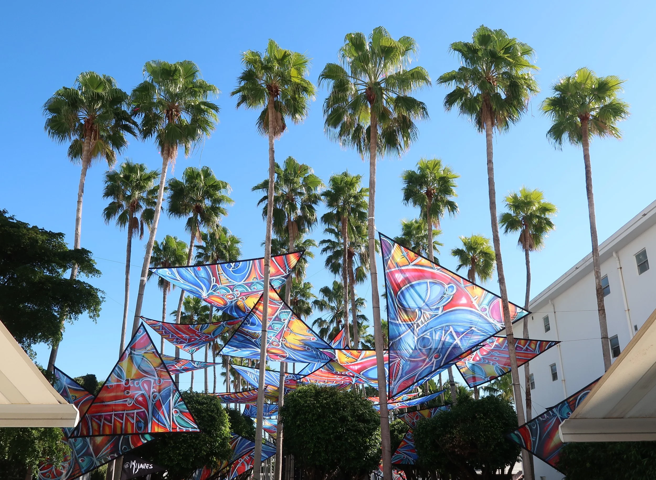  Art Basel Miami with Beatriz Mijahez Painting in Palm tree  © Lea Lee 