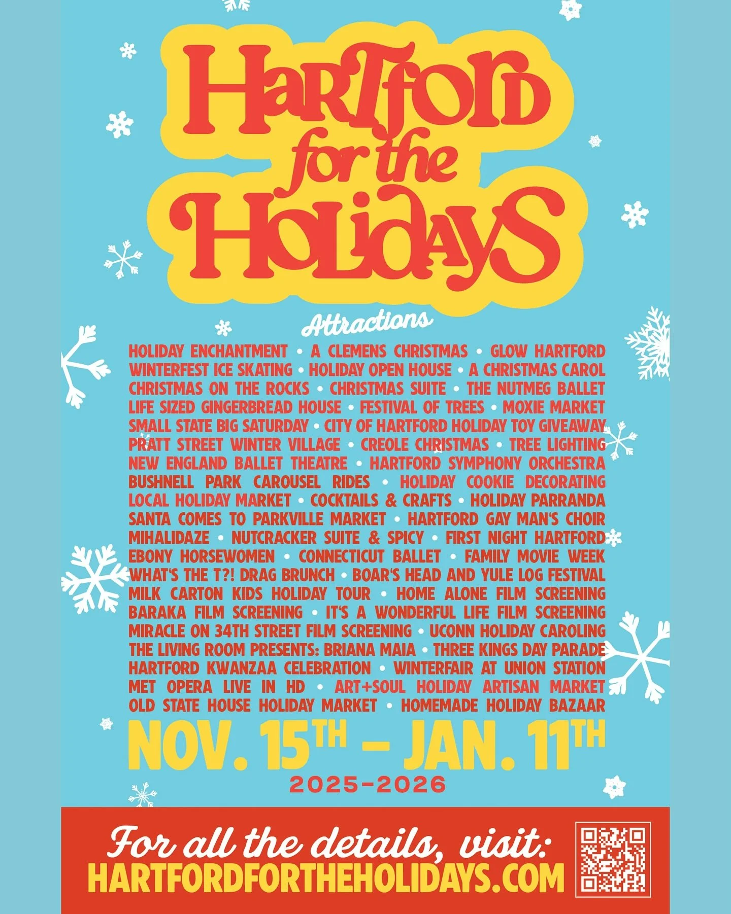 Get ready, Hartford!
The holiday magic is taking center stage 🎄✨ Experience dazzling performances, heartwarming stories, and unforgettable moments that will make your season shine bright.
🎟️ Don&rsquo;t miss out&mdash;see what&rsquo;s on at hartfor