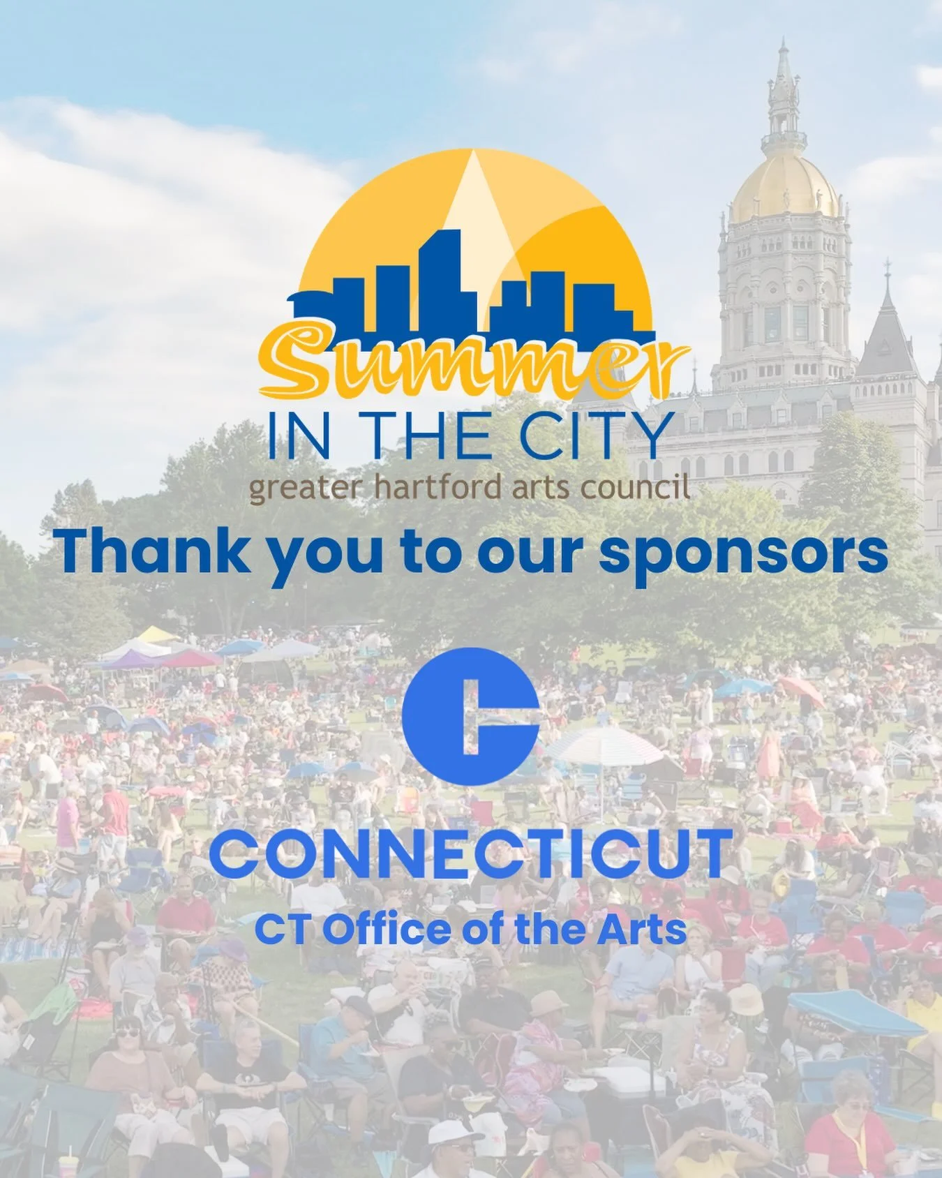 Starting the week with gratitude for our partners!
Summer in the City 2026 is made possible with support of the Department of Economic and Community Development, Office of the Arts @ctofficeofthearts 

Don&rsquo;t miss:
☀️ Black-Eyed &amp; Bluesfest 