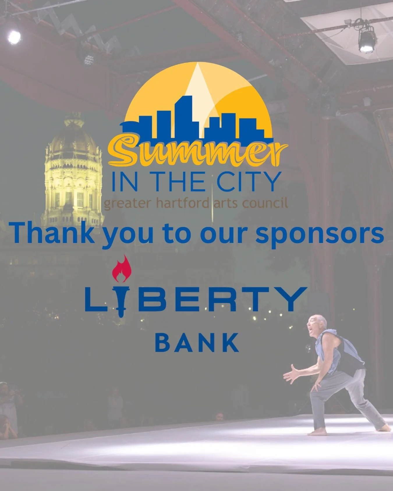 Summer in the City is underway!
Today we&rsquo;re spotlighting one of this year&rsquo;s sponsors, Liberty Bank!
Summer in the City would not be possible without the generosity of @libertybankct, as well as @ct_decd @ctofficeofthearts. 

More Hartford