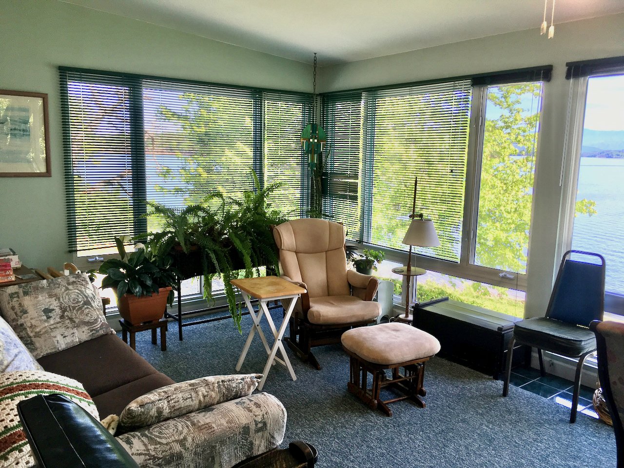 The porch, southeast corner