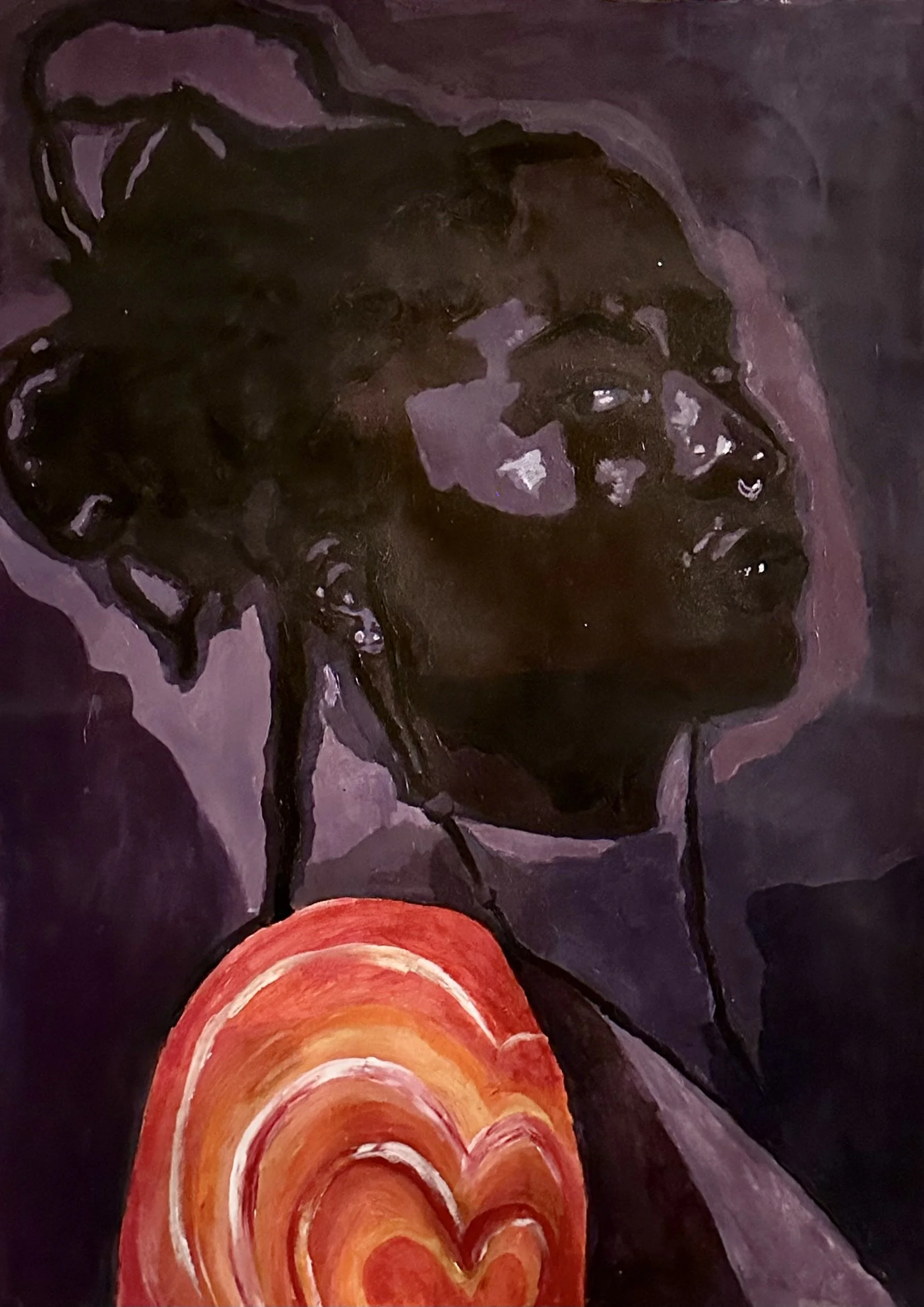 HEARTED SLEEVE
Walking away from a relationship where I felt my love was never reciprocated, I chose to create a self-portrait that depicted the promise I made to myself on September 28th, 2022. Despite my experiences with people whose hearts wouldn’