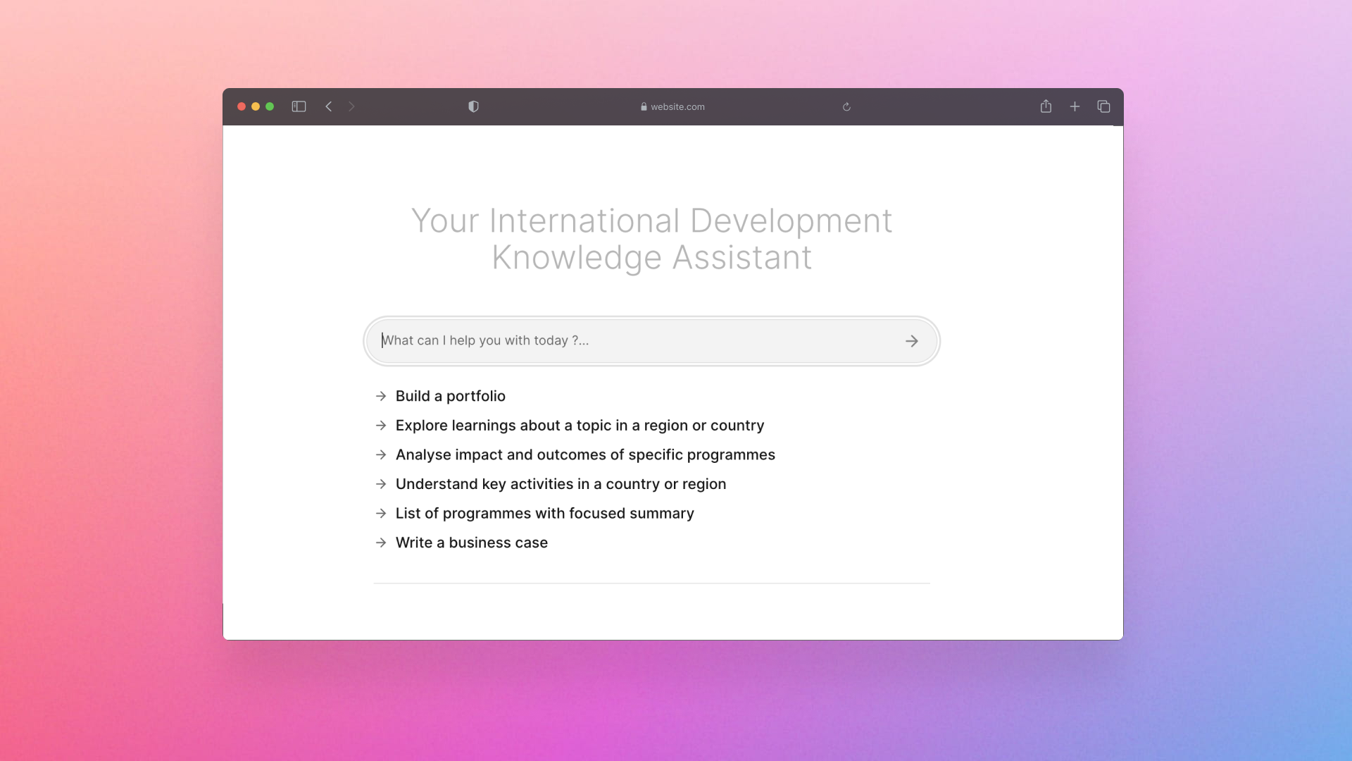 Using LLMs for International Development Frontpage Screenshot.png