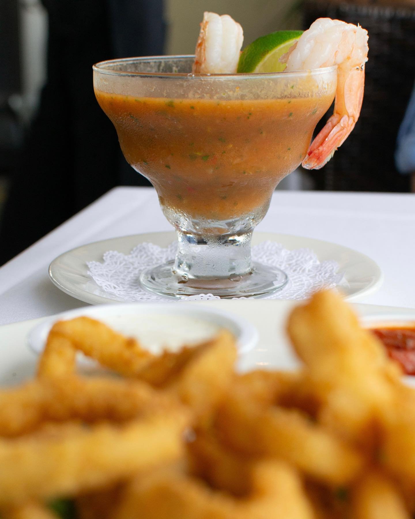 Bayside Seafood Grill &amp; Bar - Gazpacho with Gulf Shrimp