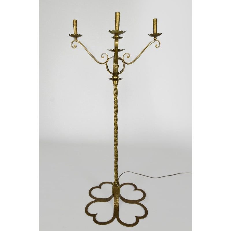 093_Mid-Century French Gilt Wrought Iron Flo.jpg