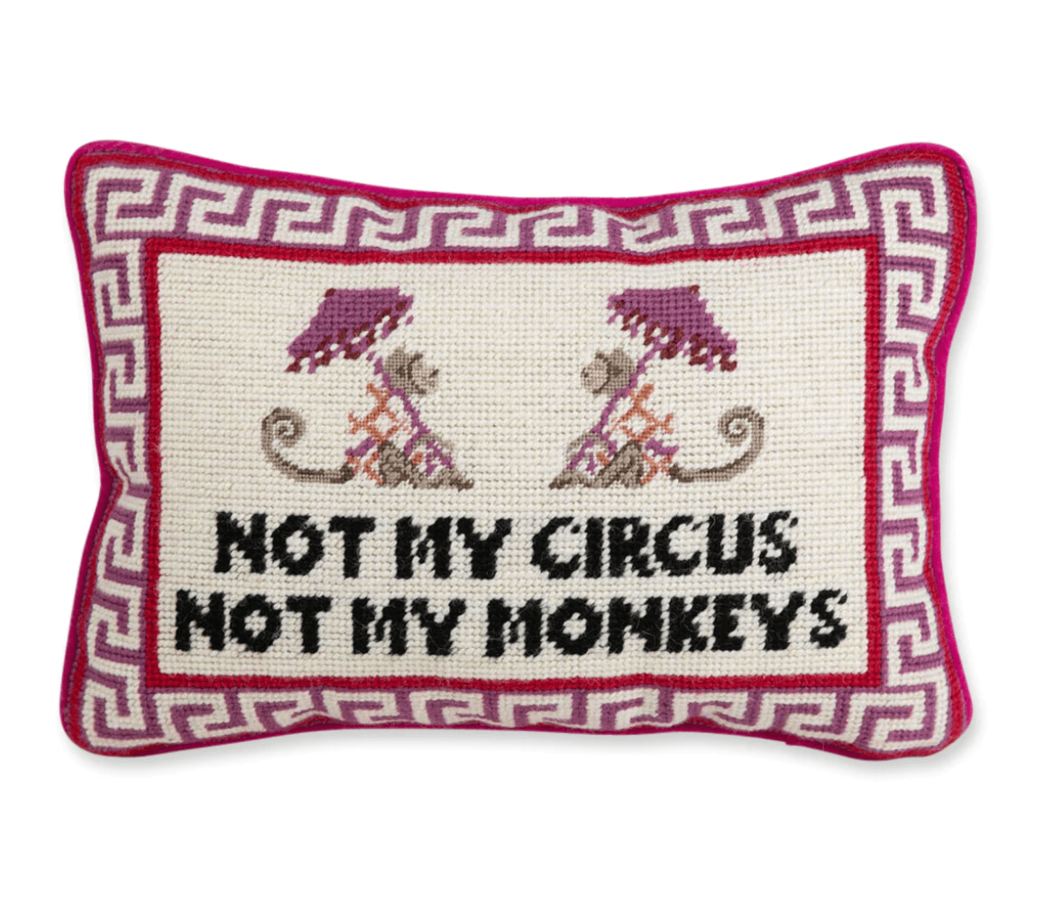 045_Not My Circus Needlepoint Pillow.png