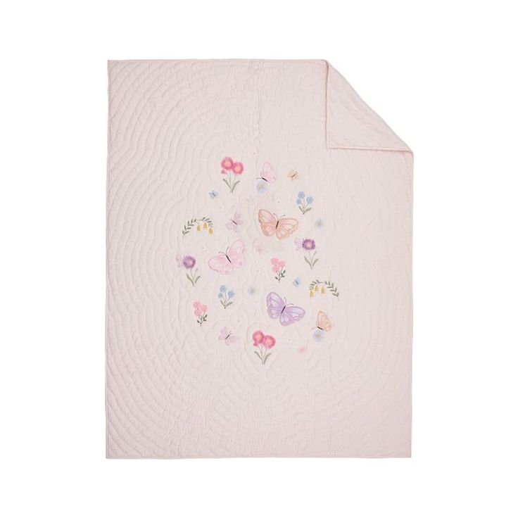 Wildflower Butterfly Quilt, Full_Queen, Pink Multi.jpeg