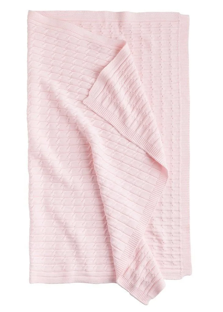Cable Knit Blanket - Light Pink.jpeg