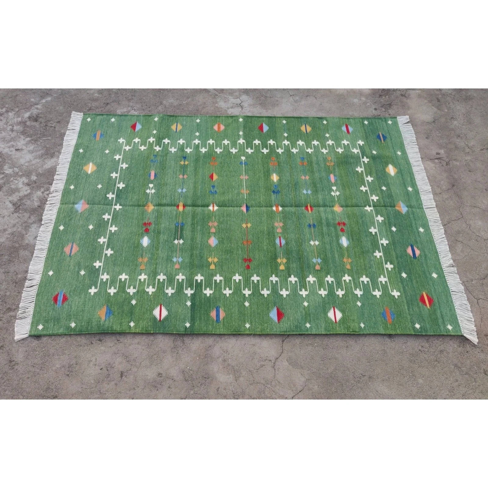 090_Handmade Cotton Vegetable Dyed Green Sho.jpg