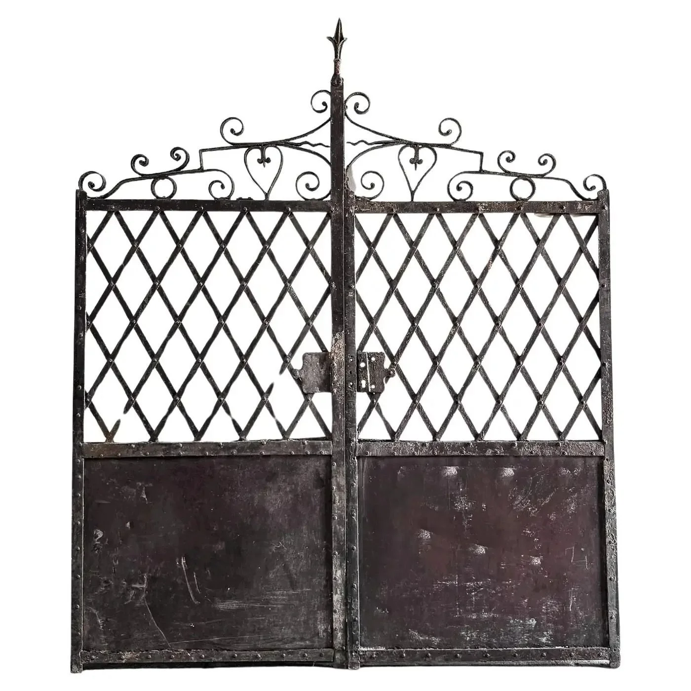 115_(Pair) 19th Century Cast Iron French Gar.jpg