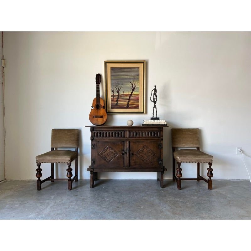083_1920's Antique Carved Oak Scotland Dinin.jpg