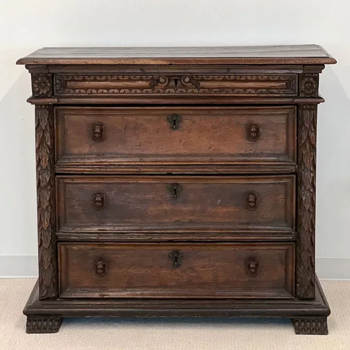 075_ITALIAN CARVED WALNUT CHEST OF DRAWERS.webp