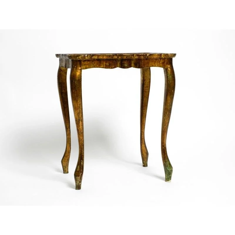 124_Gilded Frame Wooden Side Table, 1900.jpg