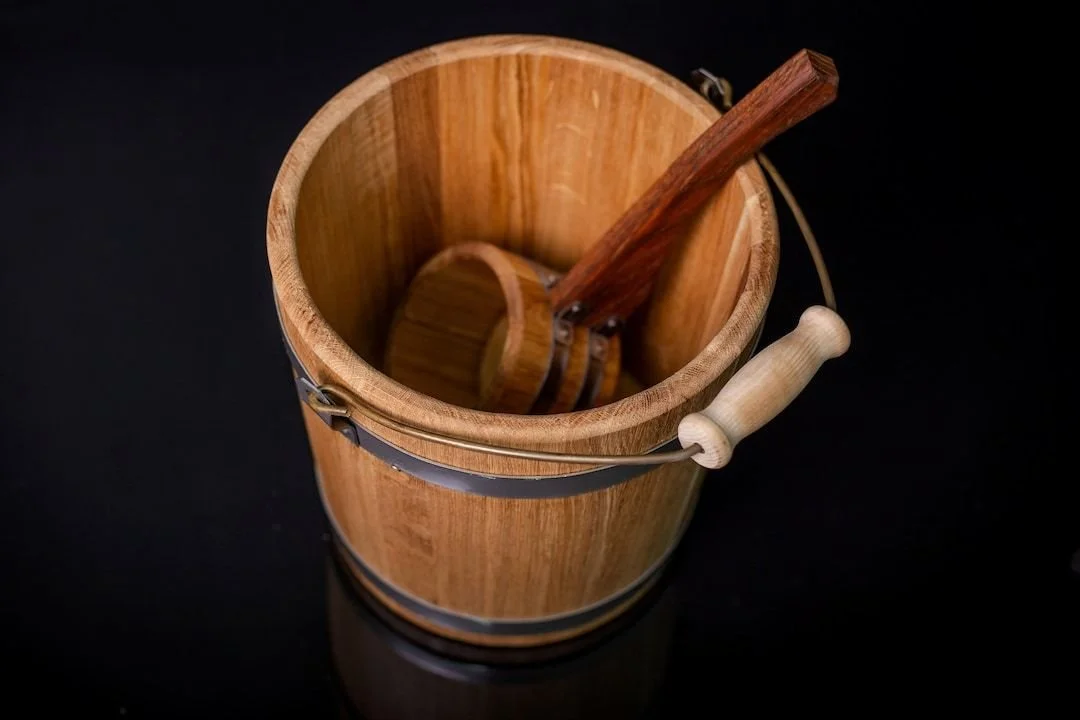 015_Oak Bucket, Sauna Broom Wooden Steamer B.jpg