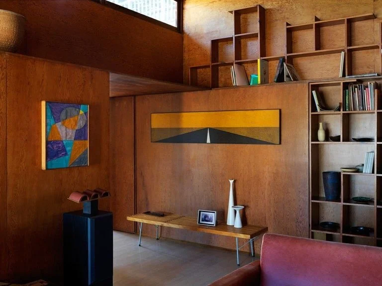 066_dark wood room with midcentury accents.jpg