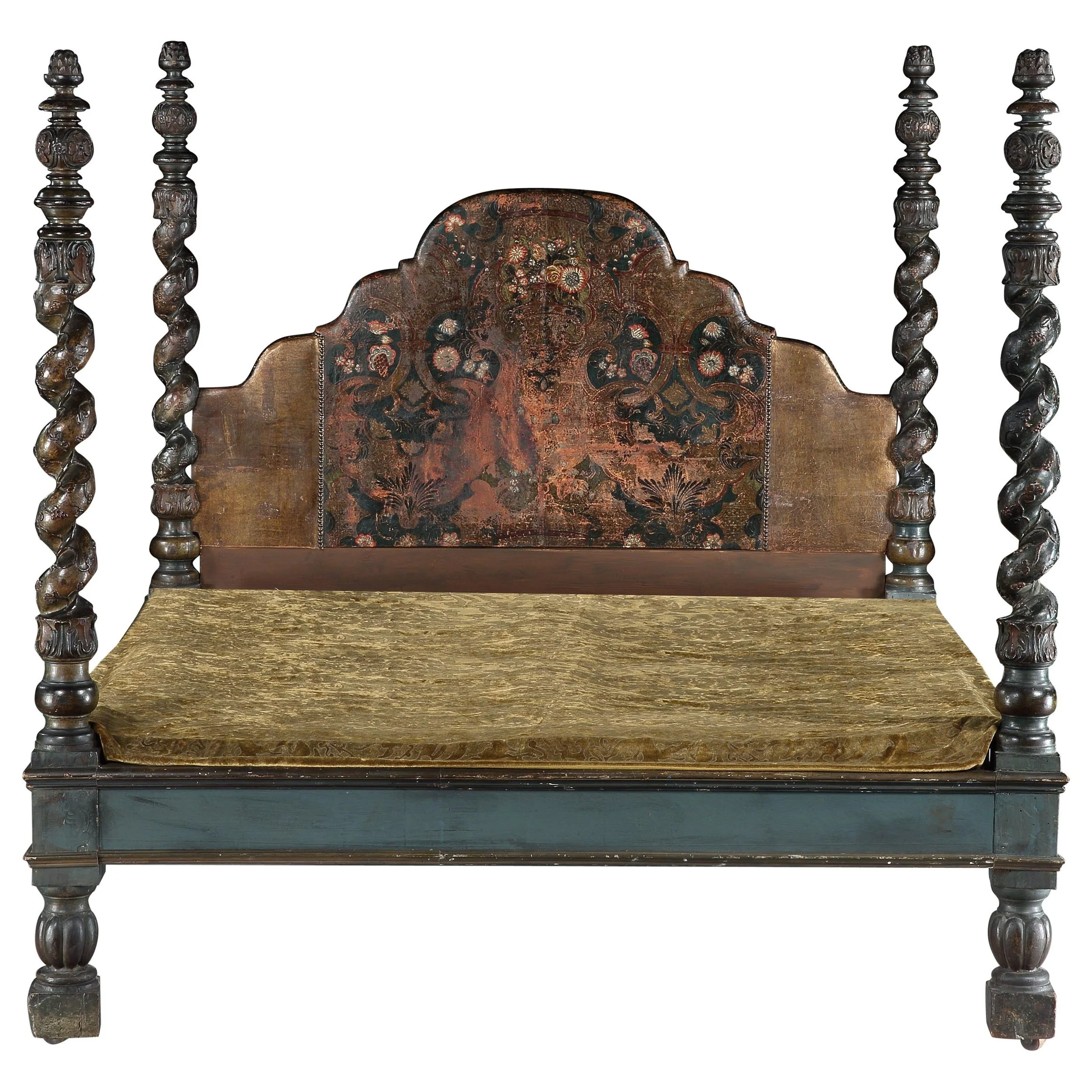 059_1stdibs - Bed Demi-Tester Carved Painted.jpg