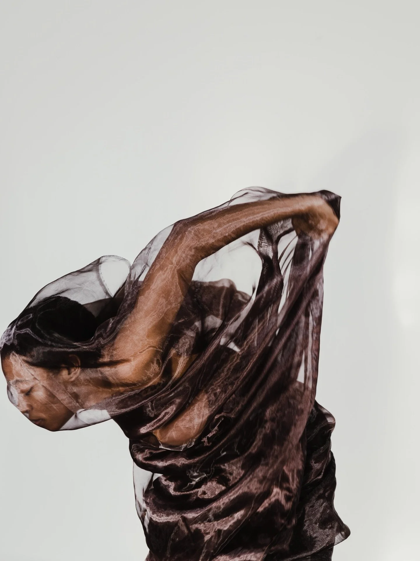 Infinite emotions 🖤

Wrapped in darkness, sculpted by light. Each frame a different breath, a different moment of becoming.

This work treats grief as intelligence and the body as an archive.

Honoring Keeper of Sadness with Director &amp; Choreogra